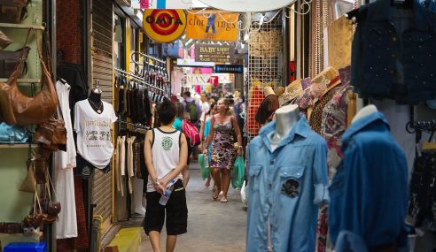 Shopping at the Chatuchak Weekend Market in Bangkok