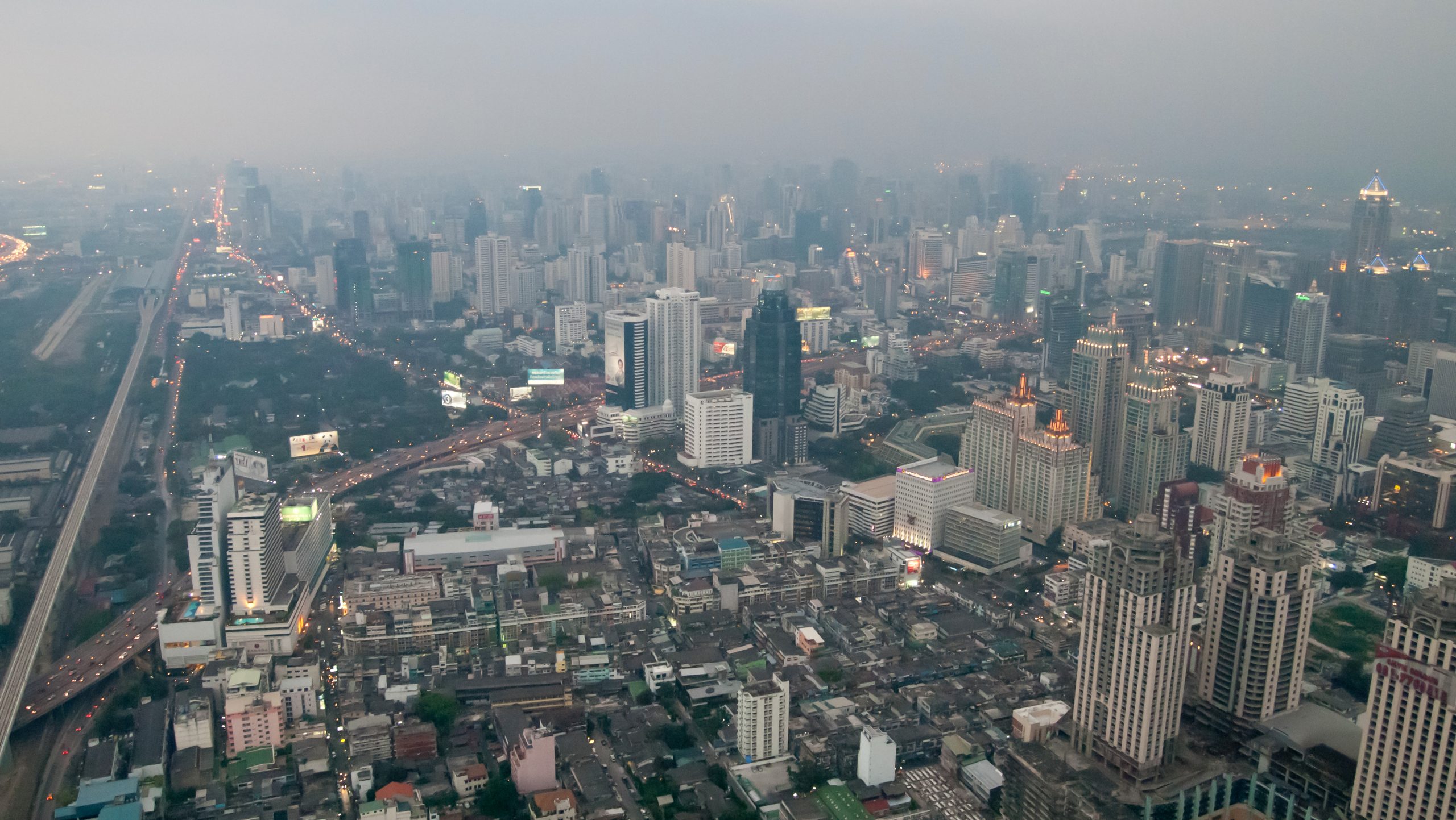 Bangkok, Thailand, High angle aerial view